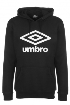 UMBRO Kapuzenpullover Hoodie Active Style Large Logo (schwarz - black)