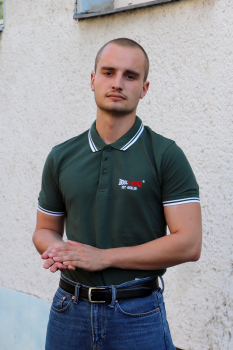 HOOLYWOOD Polo Shirt, pique shirt (forrest-green / white)